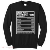 Black King Nutritional Facts Black History Pride Sweatshirt thumb 0