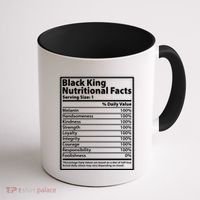 Black King Nutritional Facts Black History Pride Coffee Mug thumb 1