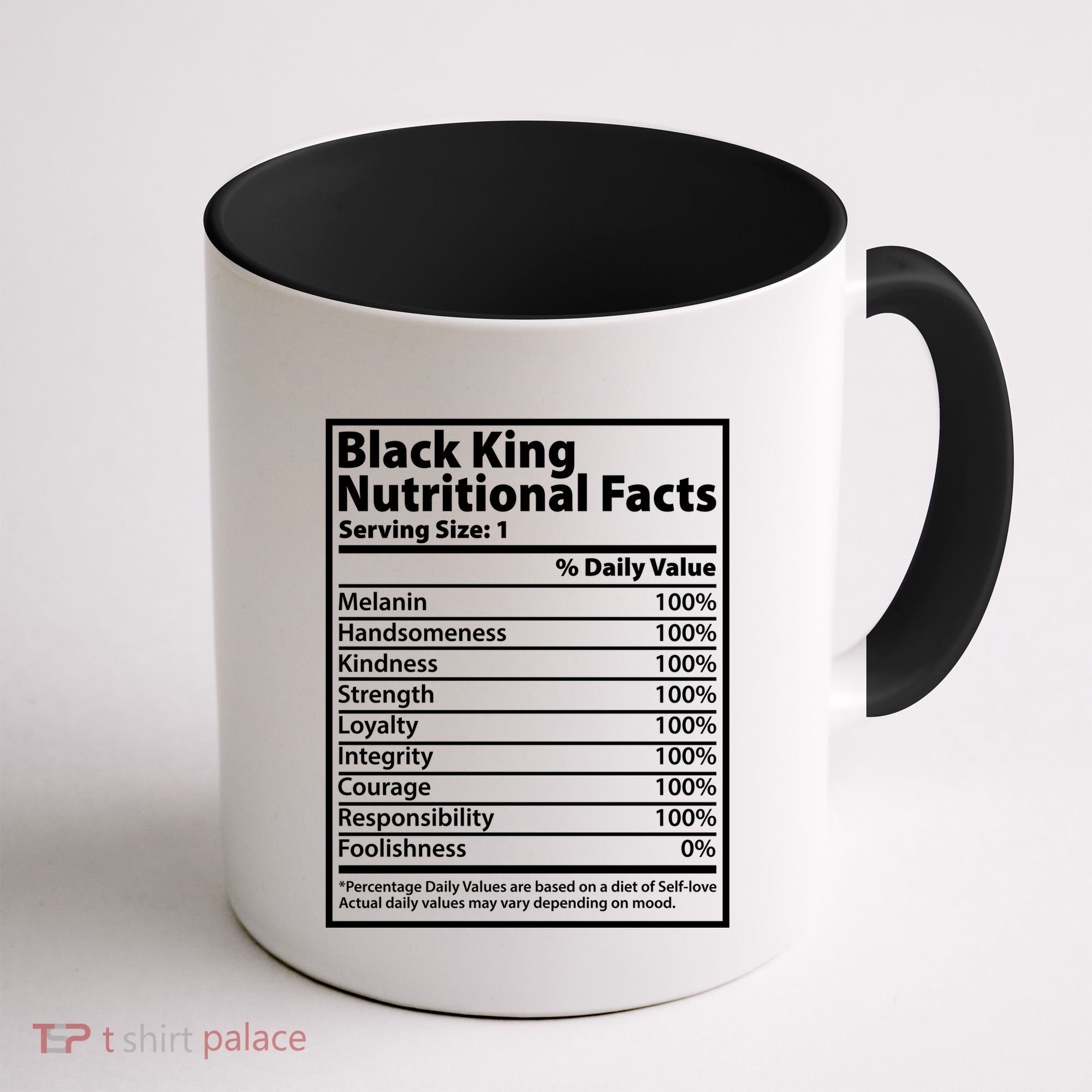 Black King Nutritional Facts Black History Pride Coffee Mug