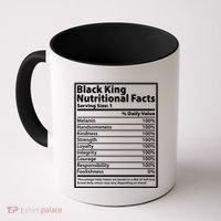 Black King Nutritional Facts Black History Pride Coffee Mug thumb 0