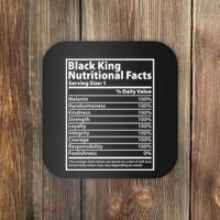 Black King Nutritional Facts Black History Pride Coaster thumb 0