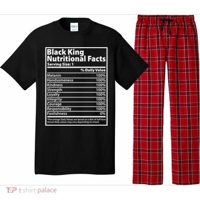 Black King Nutritional Facts Black History Pride Pajama Set