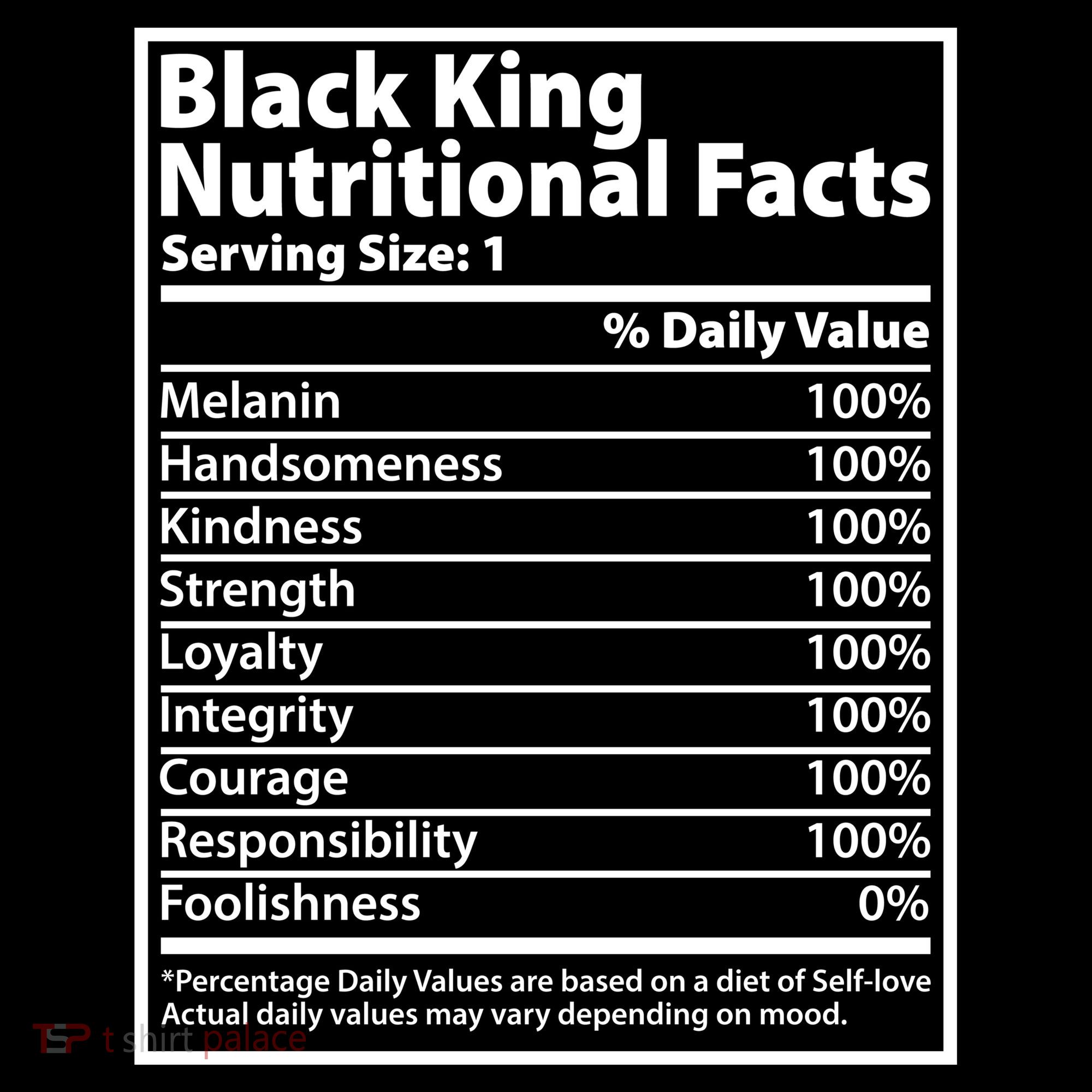 Black King Nutritional Facts Black History Pride Women's Hoodie