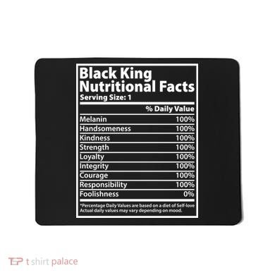 Black King Nutritional Facts Black History Pride Mousepad