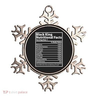 Black King Nutritional Facts Black History Pride Ornament