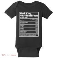 Black King Nutritional Facts Black History Pride Baby Bodysuit thumb 0