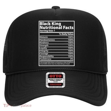 Black King Nutritional Facts Black History Pride Hat