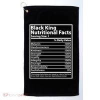 Black King Nutritional Facts Black History Pride Golf Towel thumb 0