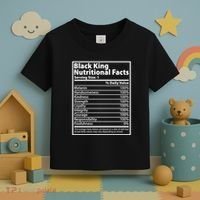 Black King Nutritional Facts Black History Pride Toddler T-Shirt thumb 3