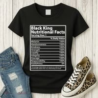 Black King Nutritional Facts Black History Pride Women's T-Shirt thumb 3