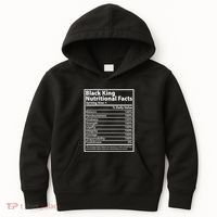 Black King Nutritional Facts Black History Pride Kids Hoodie thumb 0