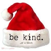 Be Kind Of A Bitch Funny Santa Hat thumb 0