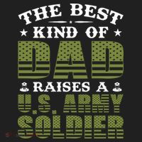 Best Kind Of Dad Raised A US Army Soldier Beanie thumb 2
