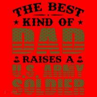 Best Kind Of Dad Raised A US Army Soldier Santa Hat thumb 1