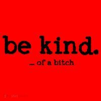 Be Kind ...Of A Bitch Retro Santa Hat thumb 1