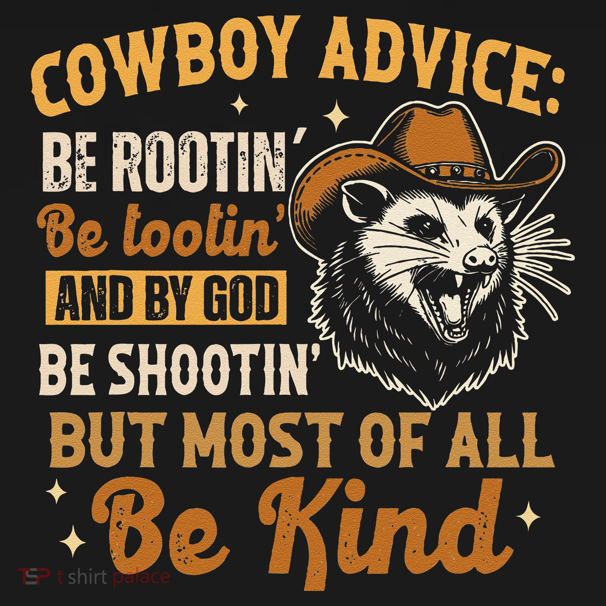 Be Kind Opossum Cow Advice Rootin Tootin Possum Lover Ornament