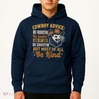 Be Kind Opossum Cow Advice Rootin Tootin Possum Lover Hoodie thumb 2