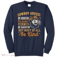 Be Kind Opossum Cow Advice Rootin Tootin Possum Lover Sweatshirt thumb 0