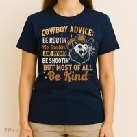 Be Kind Opossum Cow Advice Rootin Tootin Possum Lover T-Shirt thumb 4