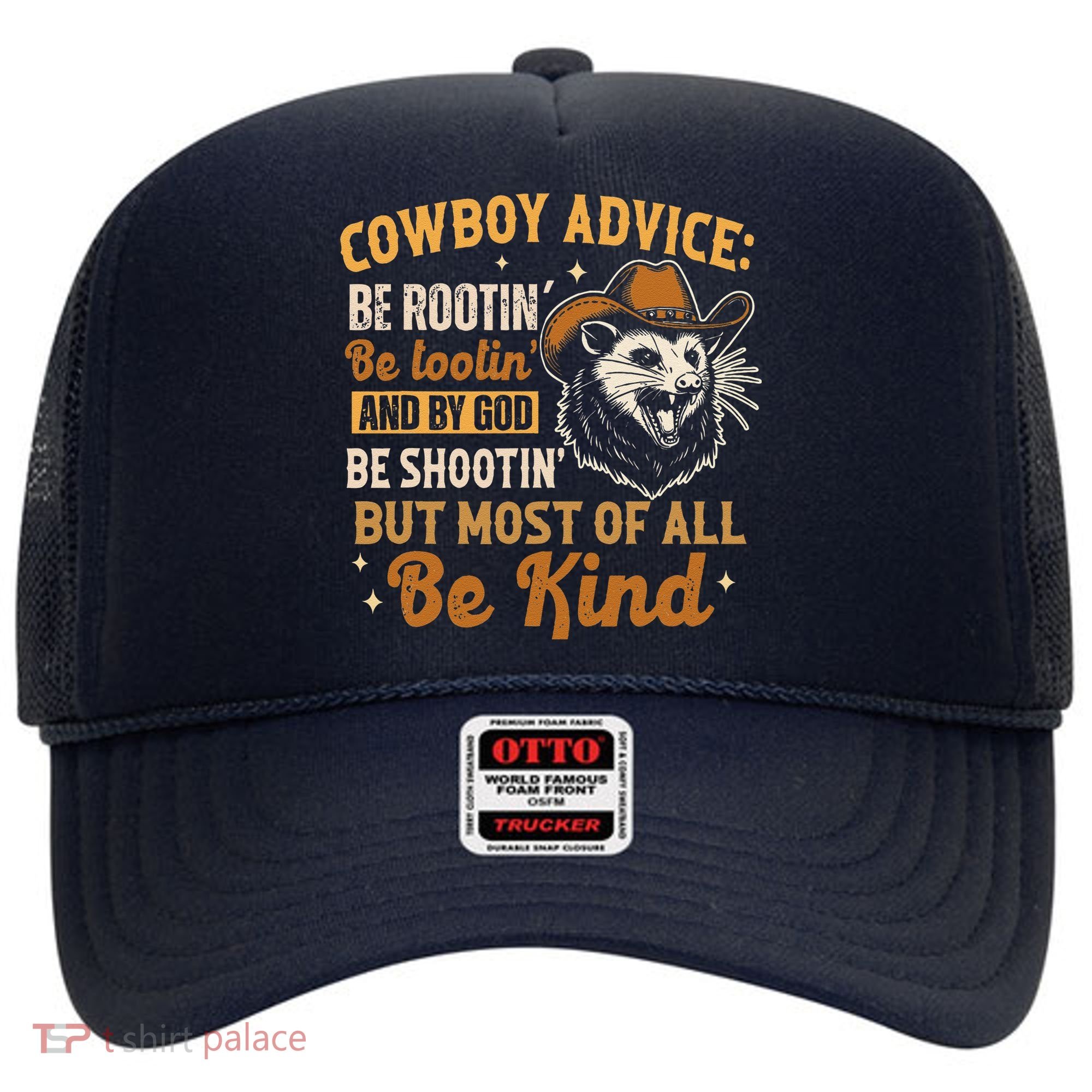 Be Kind Opossum Cow Advice Rootin Tootin Possum Lover Hat