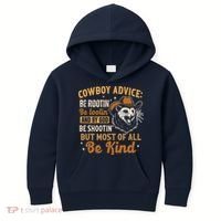 Be Kind Opossum Cow Advice Rootin Tootin Possum Lover Kids Hoodie thumb 0