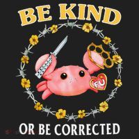 Be Kind Or Be Corrected Funny Crab Meme 1 Beanie thumb 2