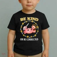 Be Kind Or Be Corrected Funny Crab Meme 1 Toddler T-Shirt thumb 2