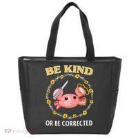 Be Kind Or Be Corrected Funny Crab Meme 1 Tote Bag thumb 0