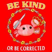 Be Kind Or Be Corrected Funny Crab Meme 1 Santa Hat thumb 1
