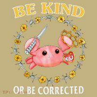 Be Kind Or Be Corrected Funny Crab Meme 1 Hoodie thumb 7