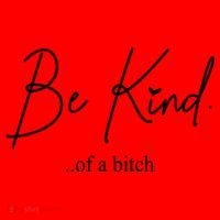 Be Kind Of A Bitch Funny Santa Hat thumb 1