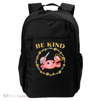 Be Kind Or Be Corrected Funny Crab Meme Backpack