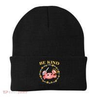 Be Kind Or Be Corrected Funny Crab Meme Beanie thumb 0