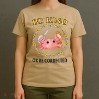 Be Kind Or Be Corrected Funny Crab Meme T-Shirt thumb 4