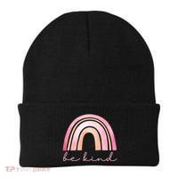 Be Kind Pink Rainbow Cute Gift Beanie thumb 0