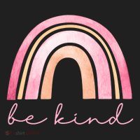 Be Kind Pink Rainbow Cute Gift Beanie thumb 2