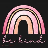 Be Kind Pink Rainbow Cute Gift Polo thumb 3