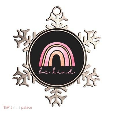 Be Kind Pink Rainbow Cute Gift Ornament