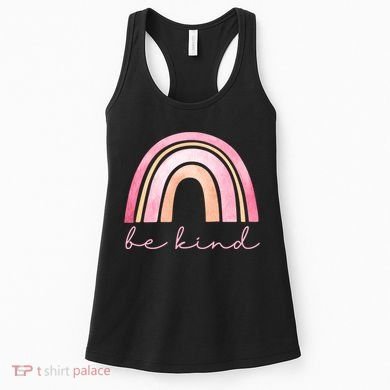 Be Kind Pink Rainbow Cute Gift Women's Tank Top