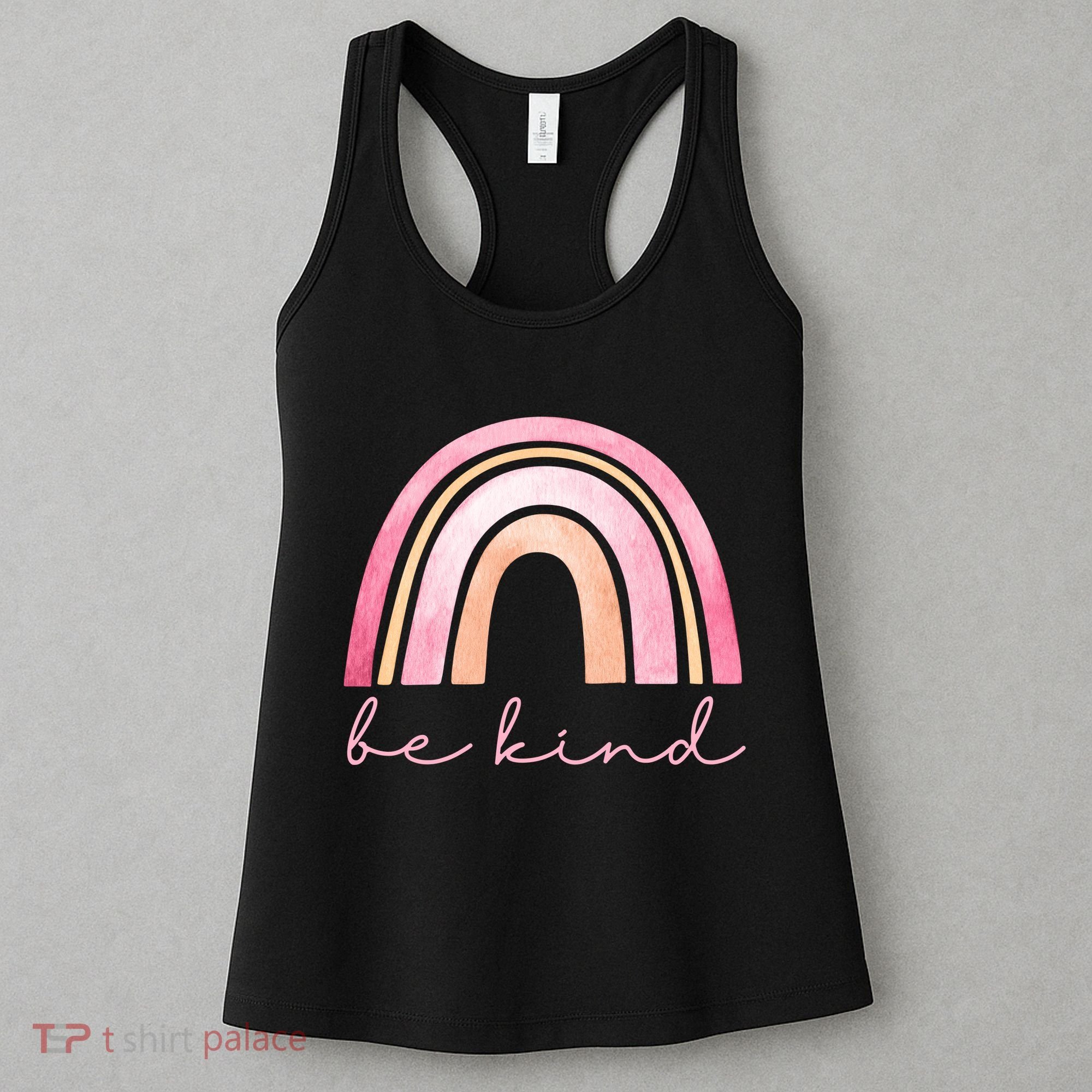 Be Kind Pink Rainbow Cute Gift Women's Tank Top