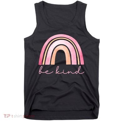 Be Kind Pink Rainbow Cute Gift Tank Top