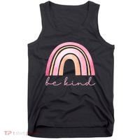 Be Kind Pink Rainbow Cute Gift Tank Top thumb 0