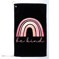 Be Kind Pink Rainbow Cute Gift Golf Towel thumb 0