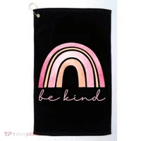 Be Kind Pink Rainbow Cute Gift Golf Towel thumb 0