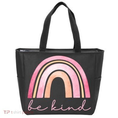 Be Kind Pink Rainbow Cute Gift Tote Bag