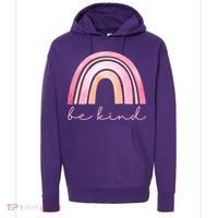 Be Kind Pink Rainbow Cute Gift Hoodie thumb 0