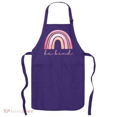 Be Kind Pink Rainbow Cute Gift Apron