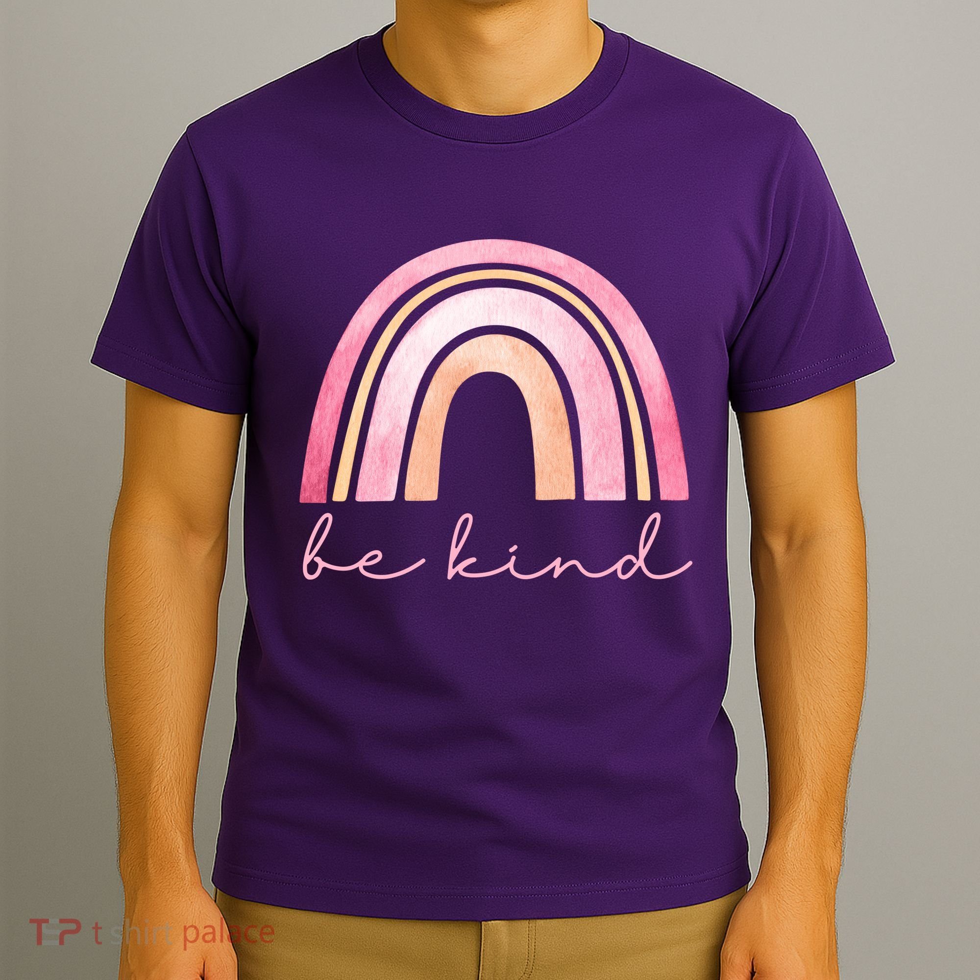 Be Kind Pink Rainbow Cute Gift T-Shirt