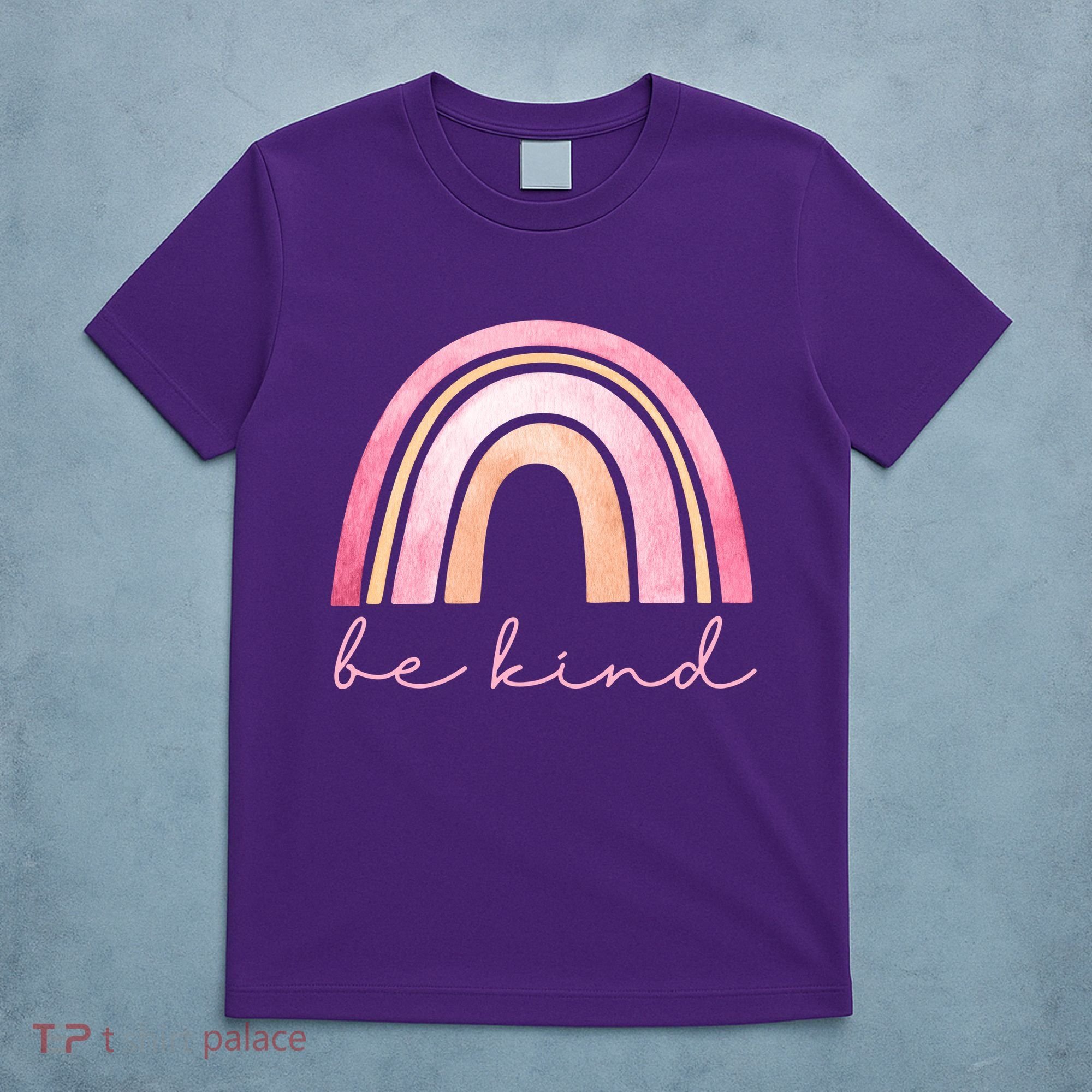 Be Kind Pink Rainbow Cute Gift T-Shirt