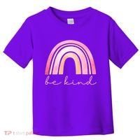 Be Kind Pink Rainbow Cute Gift Toddler T-Shirt thumb 0